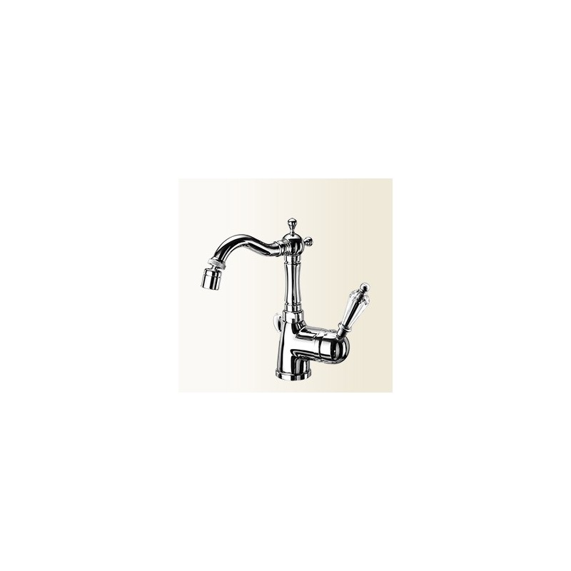 NEW VINTAGE miscelatore per bidet con canna girevole finitura cromo