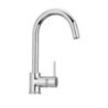 PETRAMIX miscelatore monocomando con canna a ponte finitura ultrametal 44 nero
