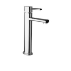 RIVER Monocomando lavabo alto con scarico automatico finitura cromo