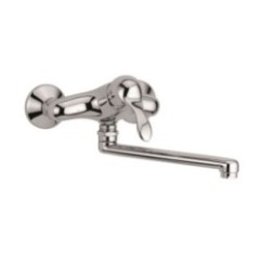 DUNA Monocomando lavello a muro finitura cromo