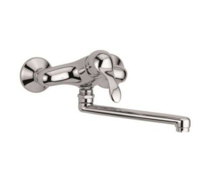 DUNA Monocomando lavello a muro finitura cromo