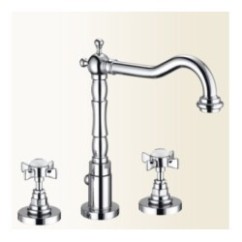 LIVINGSTONE batteria lavabo con canna alta finitura cromo