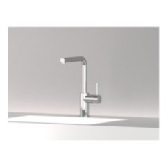 MICRON monocomando lavello cucina con doccetta estraibile finitura cromo