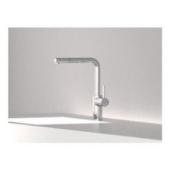 MICRON monocomando lavello cucina con doccetta estraibile finitura cromo