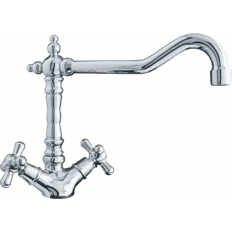 MAYA monoforo lavello decò finitura cromo