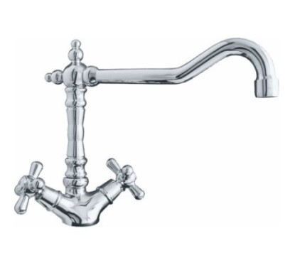 MAYA monoforo lavello decò finitura cromo