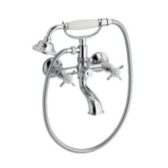 CLASSICA gruppo vasca esterno completo di doccetta e flessibile