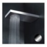 WALL Soffione rettangolare in acciaio 26x52 finitura cromo super mirror