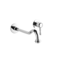 DALI' Monocomando lavabo a muro con canna mm 250 finitura oro