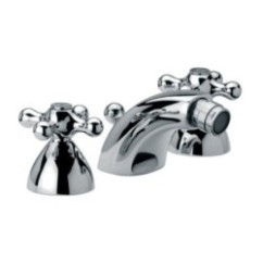 REVIVAL batteria bidet con scarico finitura cromo