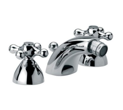 REVIVAL batteria bidet con scarico finitura cromo