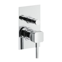 P-QUADRO rubinetto monocomando doccia incasso con deviatore