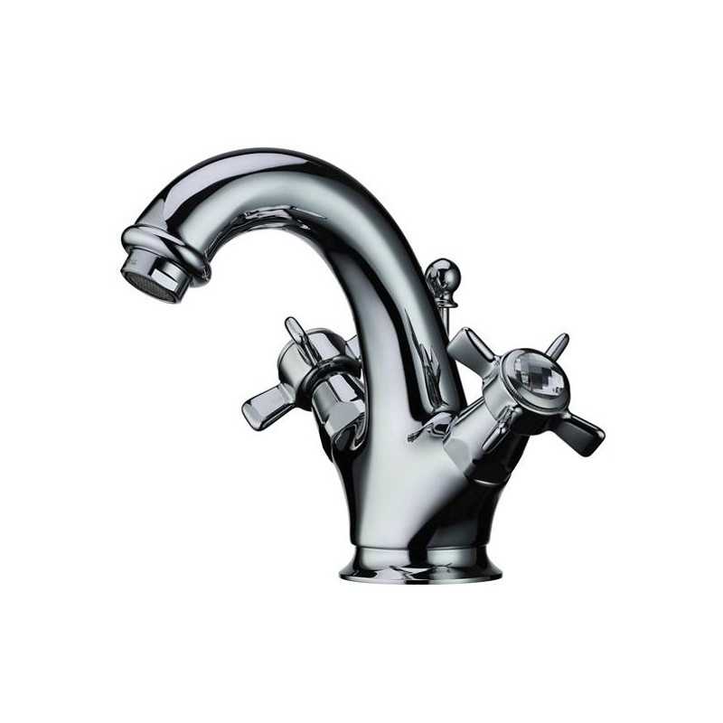 BIJOU monoblocco lavabo con scarico 1 pollice 1/4 finitura cromo