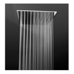 MALDIVE 113 Soffione rettangolare saldato 200x300 getto a pioggia in acciaio inox finitura super mirror