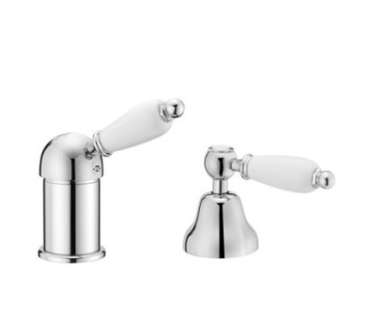 NEW OLD Monocomando bordo vasca con deviatore finitura cromo spazzolato