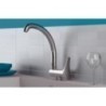 RIO Miscelatore monocomando per lavello sottofinestra con bocca alta girevole finitura cromo