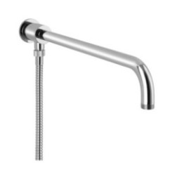 Braccio doccia con deviatore finitura cromo