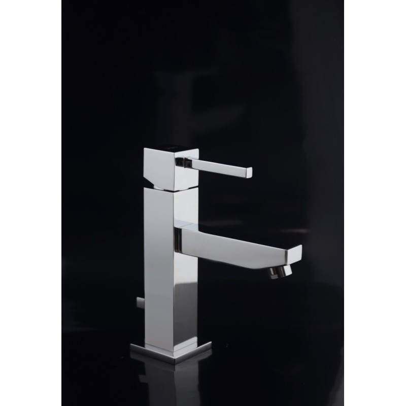 QUARZO monocomando lavabo con scarico finitura cromo