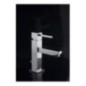 QUARZO monocomando lavabo con scarico finitura cromo