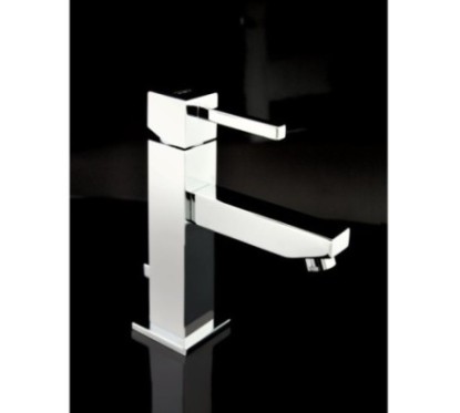 QUARZO monocomando lavabo con scarico finitura cromo