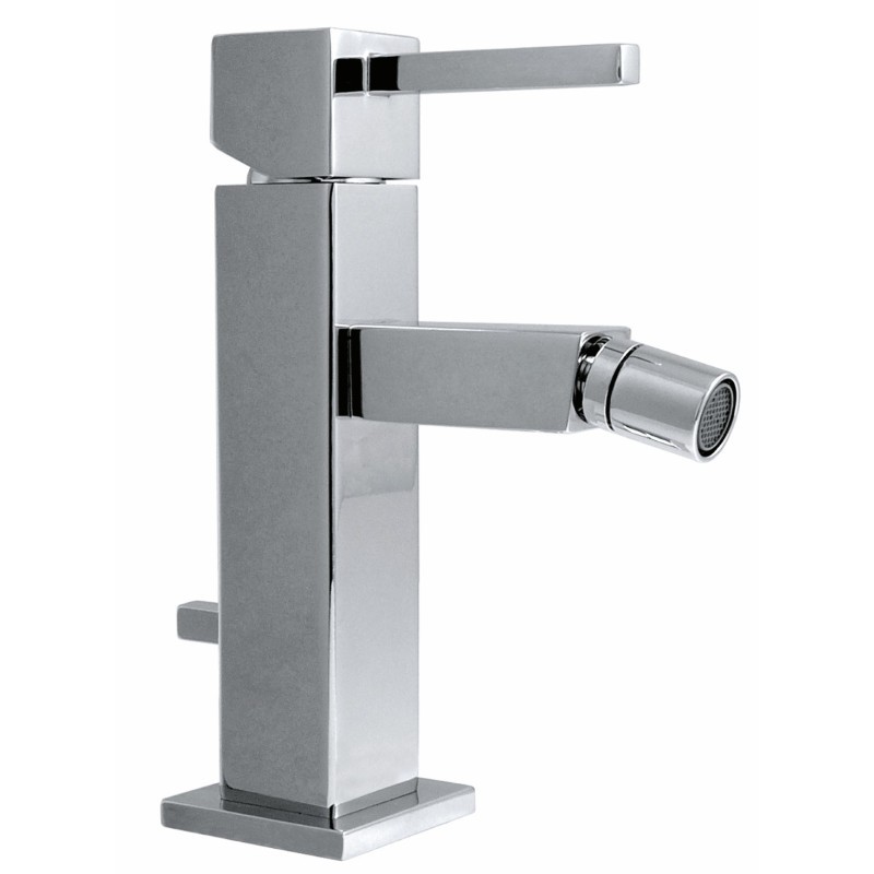 QUARZO monocomando bidet con scarico finitura cromo