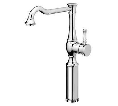 BETTY Miscelatore per lavabo con canna alta e prolunga 200 mm finitura cromo