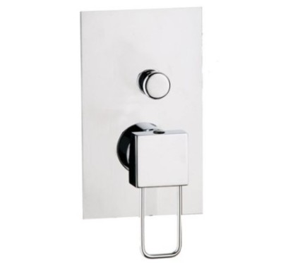QUADRA rubinetto monocomando doccia incasso con deviatore a pulsante finitura cromo