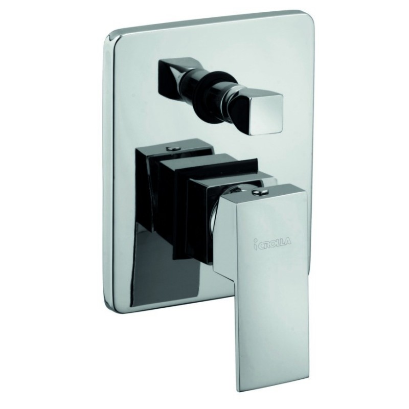 MANHATTAN monocomando doccia incasso con deviatore finitura cromo