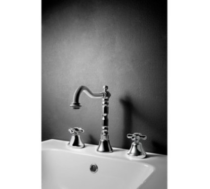 ERICE Batteria lavabo scarico 1”1/4 finitura cromo