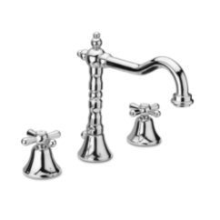 ERICE Batteria lavabo scarico 1”1/4 finitura cromo