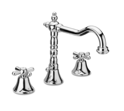 ERICE Batteria lavabo scarico 1”1/4 finitura cromo