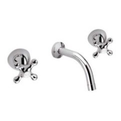 REVIVAL batteria lavabo-lavello da incasso finitura cromo