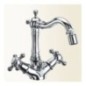 PAPIRO monoforo per bidet con canna antica finitura cromo