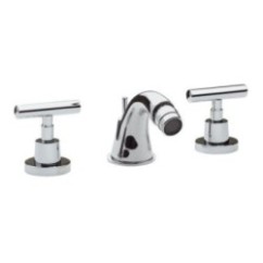 TILLY Batteria bidet con scarico finitura cromo