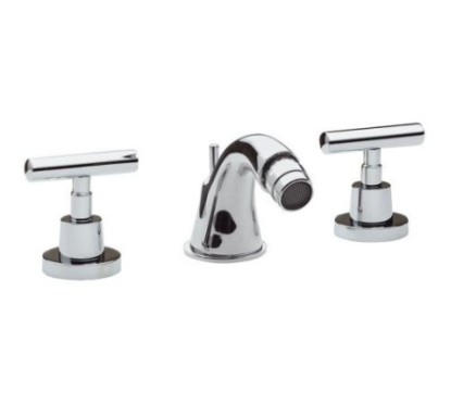 TILLY Batteria bidet con scarico finitura cromo