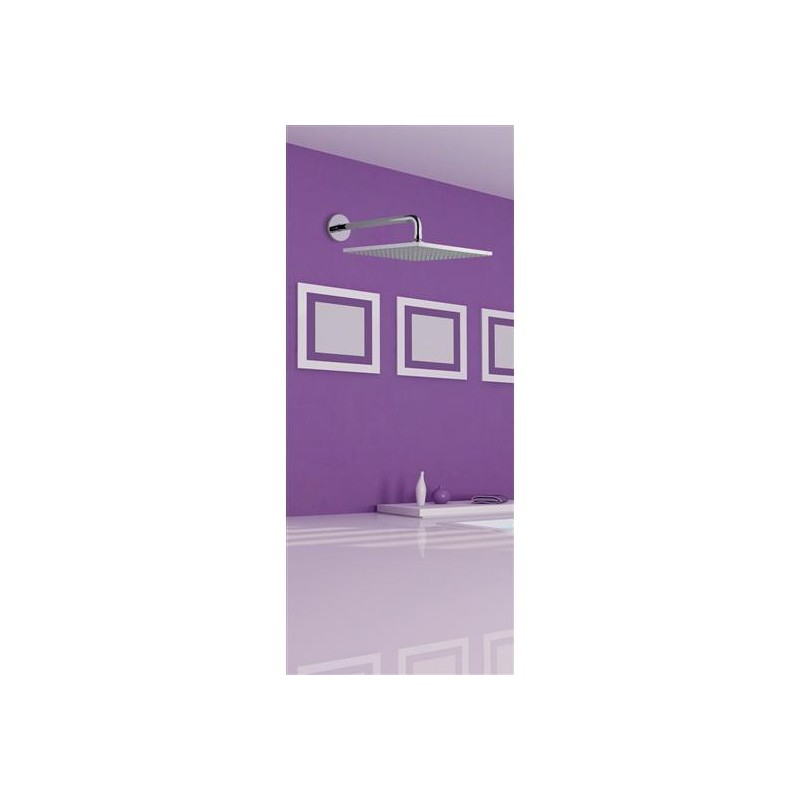 FLAT soffione 300x300 in ABS cromo