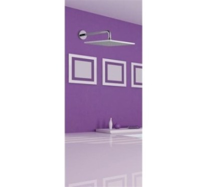 FLAT soffione 300x300 in ABS cromo