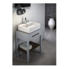 TRATTO Lavabo da appoggio monoforo Rettangolare 50