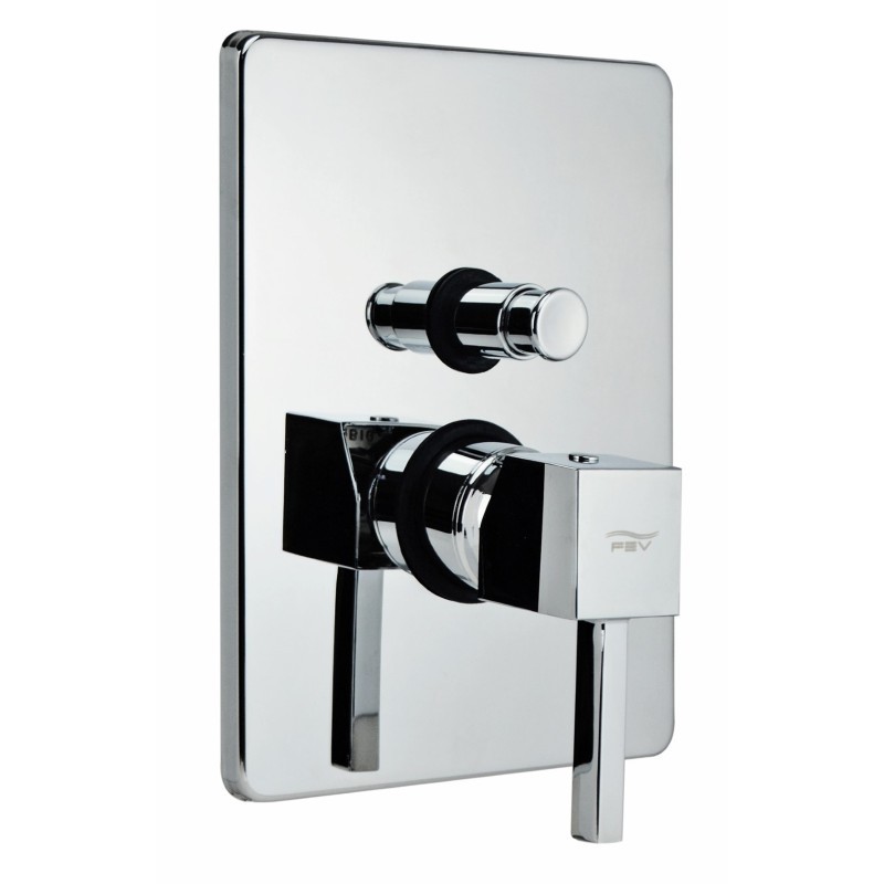 QUARZO monocomando doccia incasso con deviatore finitura cromo