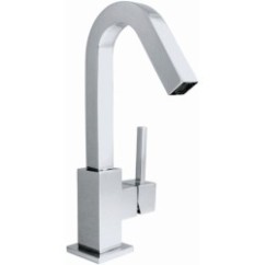 QUARZO monocomando lavabo leva laterale senza scarico finitura cromo