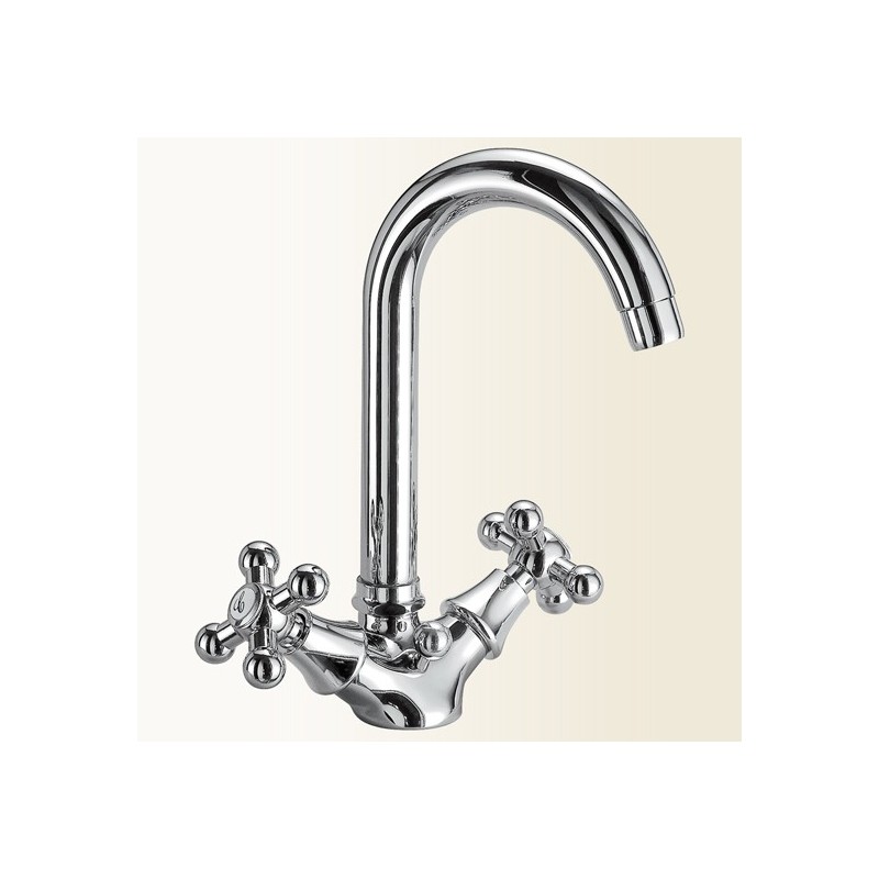 NOA monoforo per lavabo finitura cromo