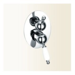 PARENTESI miscelatore monocomando doccia incasso con deviatore a 3 uscite finitura cromo-oro