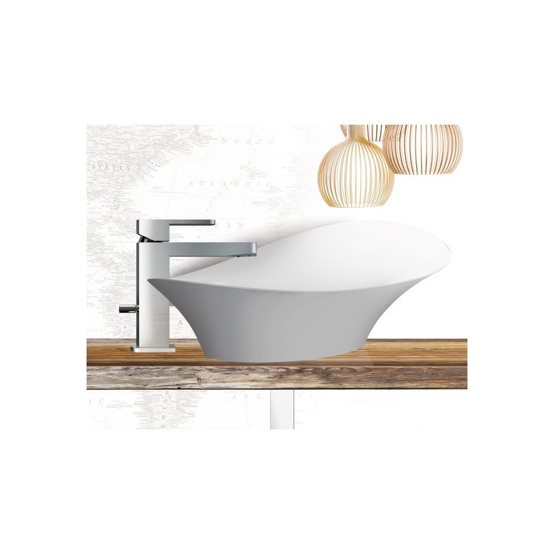 SOPHIE miscelatore monocomando lavabo con scarico automatico finitura cromo
