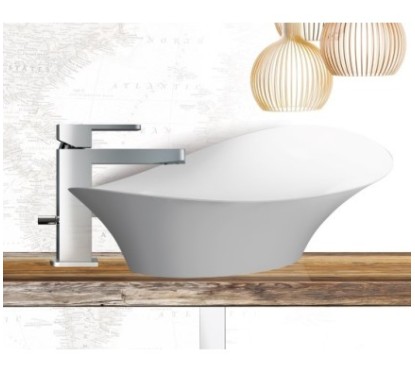 SOPHIE miscelatore monocomando lavabo con scarico automatico finitura cromo