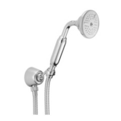 Presa acqua con supporto, flessibile e doccetta finitura dorato