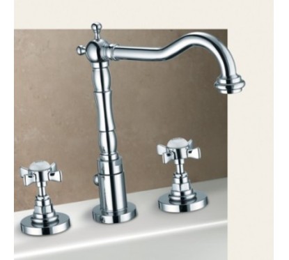 LIVINGSTONE batteria lavabo con canna alta finitura cromo