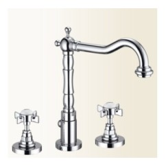 LIVINGSTONE batteria lavabo con canna alta finitura cromo