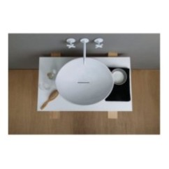 AFYA lavabo d'appoggio finitura bianco lucido