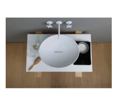 AFYA lavabo d'appoggio finitura bianco lucido