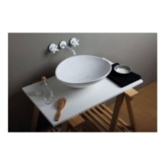 AFYA lavabo d'appoggio finitura bianco lucido